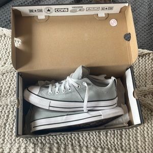 New in box. Grey converse.